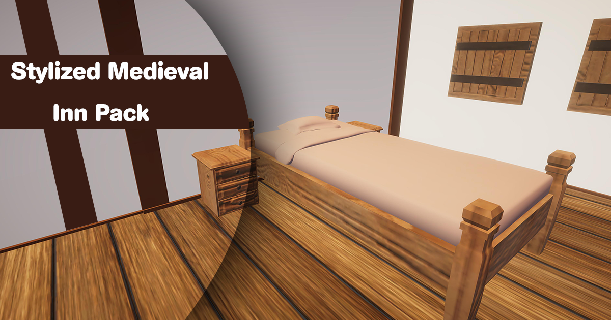 Stylized Medieval Inn Pack | 3D Fantasy preview 2