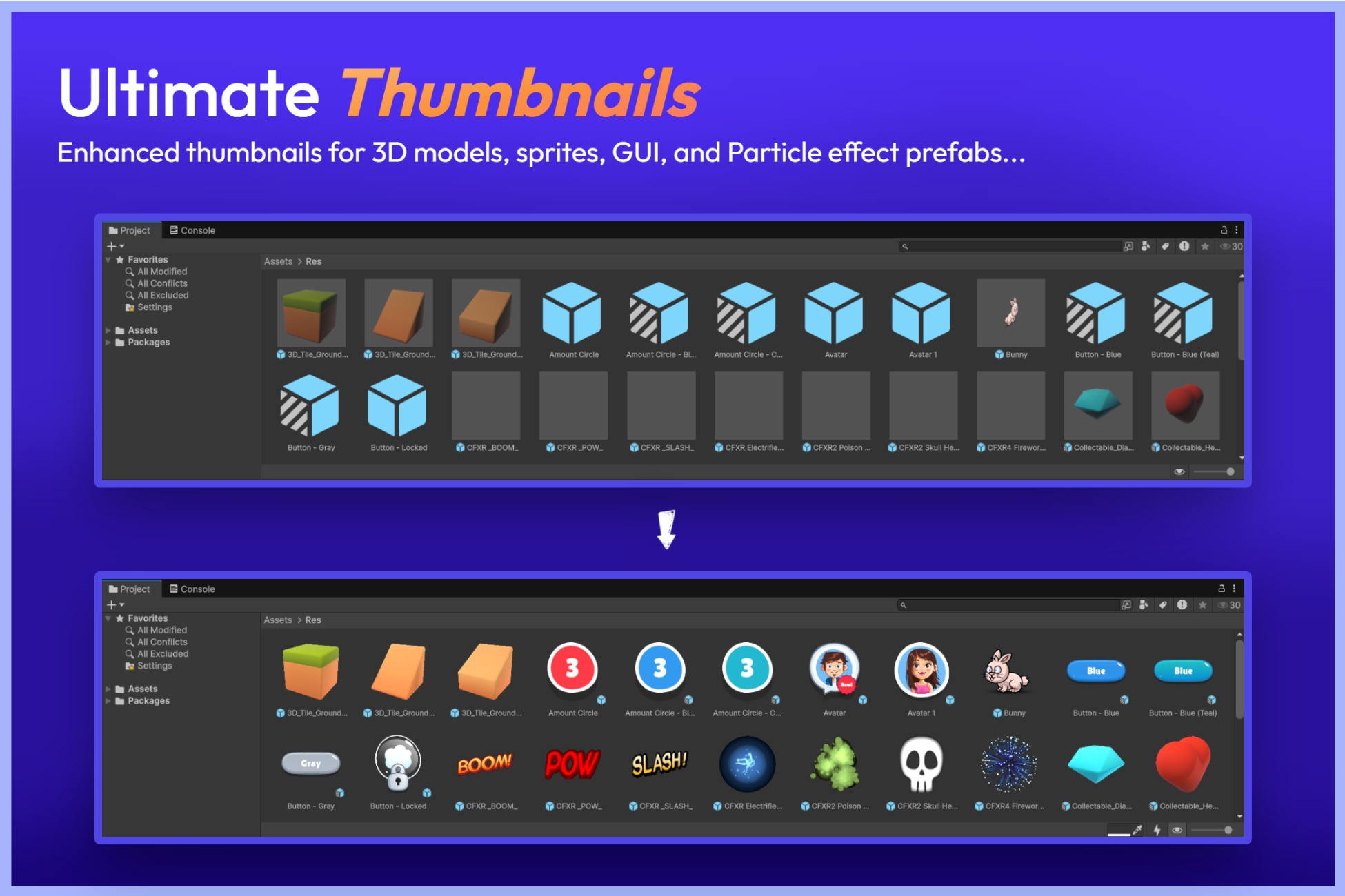 Ultimate Thumbnails: Preview Icon Generator for UI, Sprites, Particles & Models preview 2