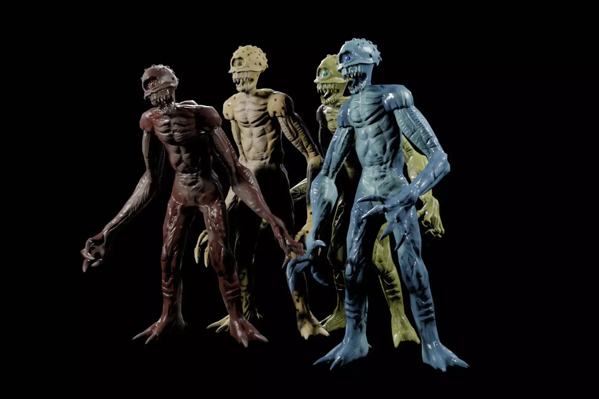 Alien 1 low-poly