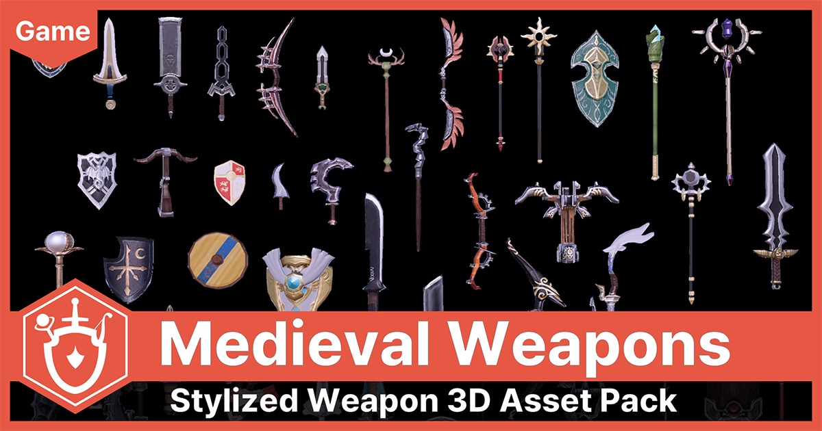 The Medieval Weapons (UModeler X) preview 2