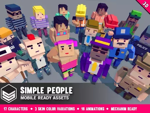 Simple People - Cartoon Characters