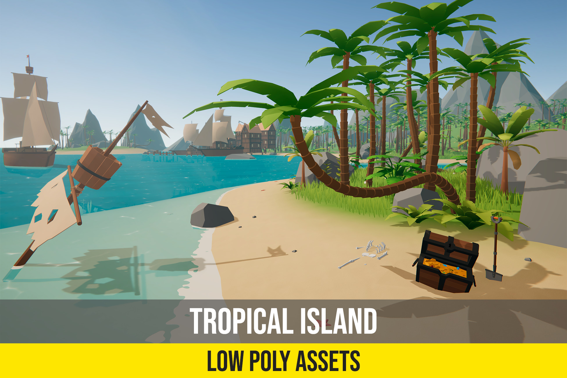 Low Poly Tropical Island