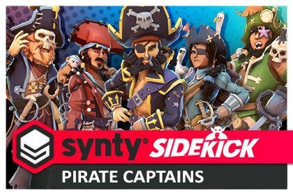 Pirate Captains - Sidekick Modular Characters by Synty