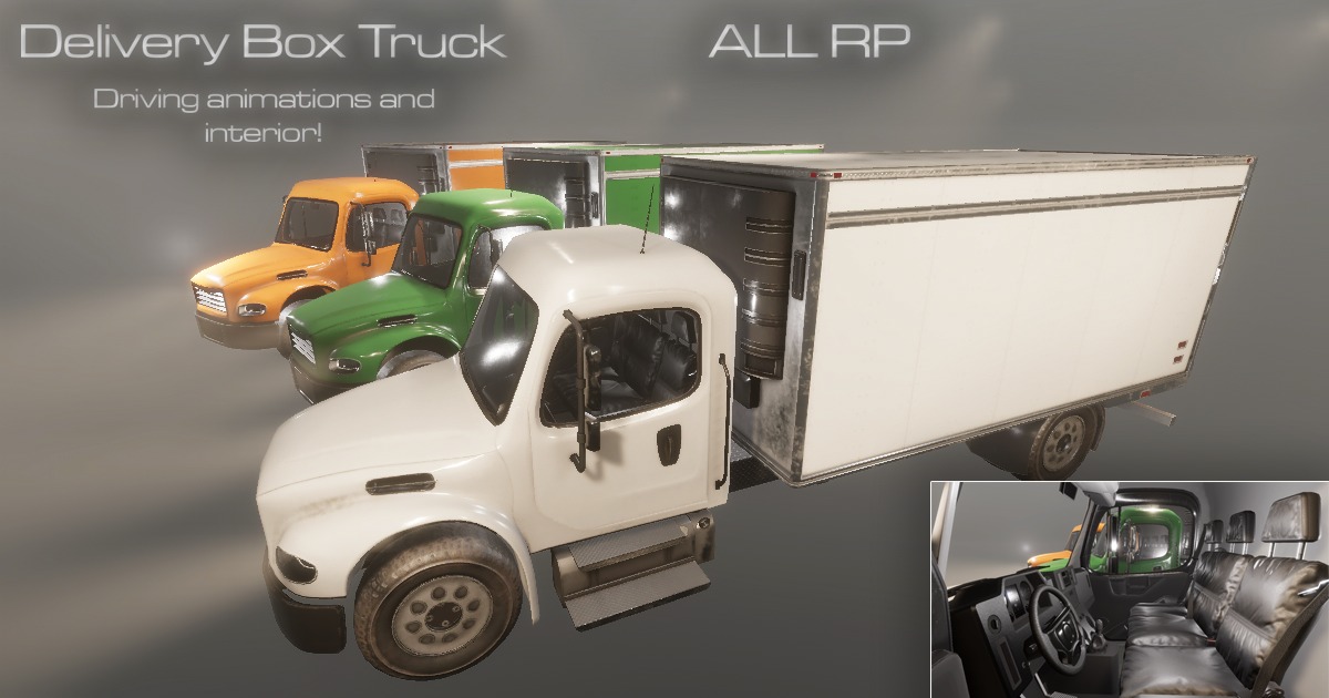 Delivery Box Truck preview 2