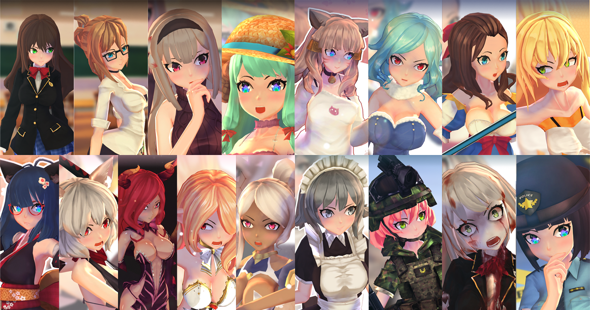 Anime Girls Pack preview 2