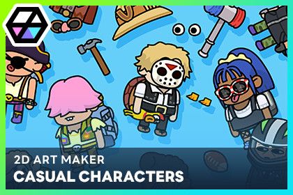 2D Art Maker - Casual Characters