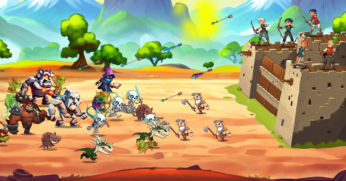 Defender Archery 2D Game kit preview 2