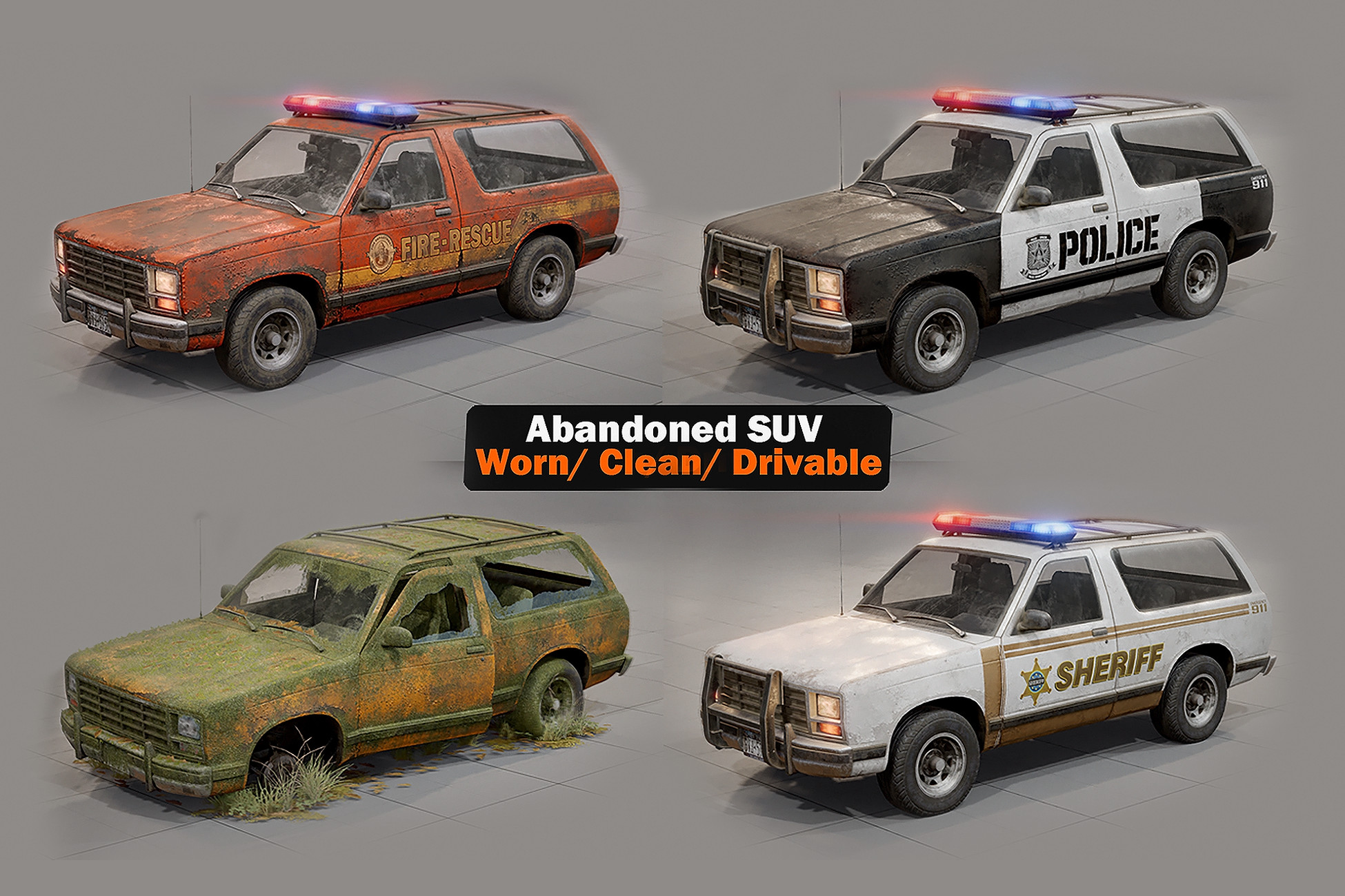 Abandoned SUV - Police / Sheriff / Fire Rescue preview 2