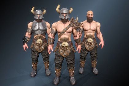 Warrior with an axe