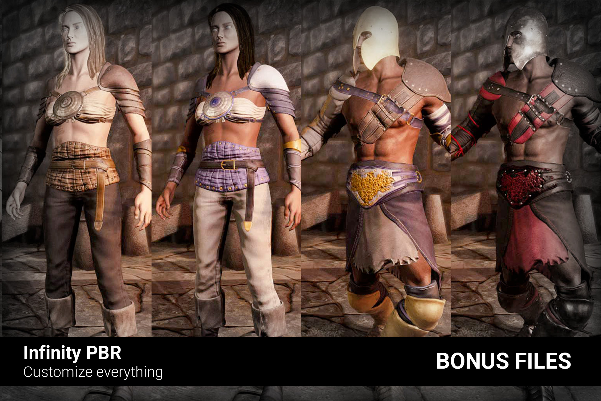 Humans - Bonus Files 2 - Concept art & alt (legacy) textures
