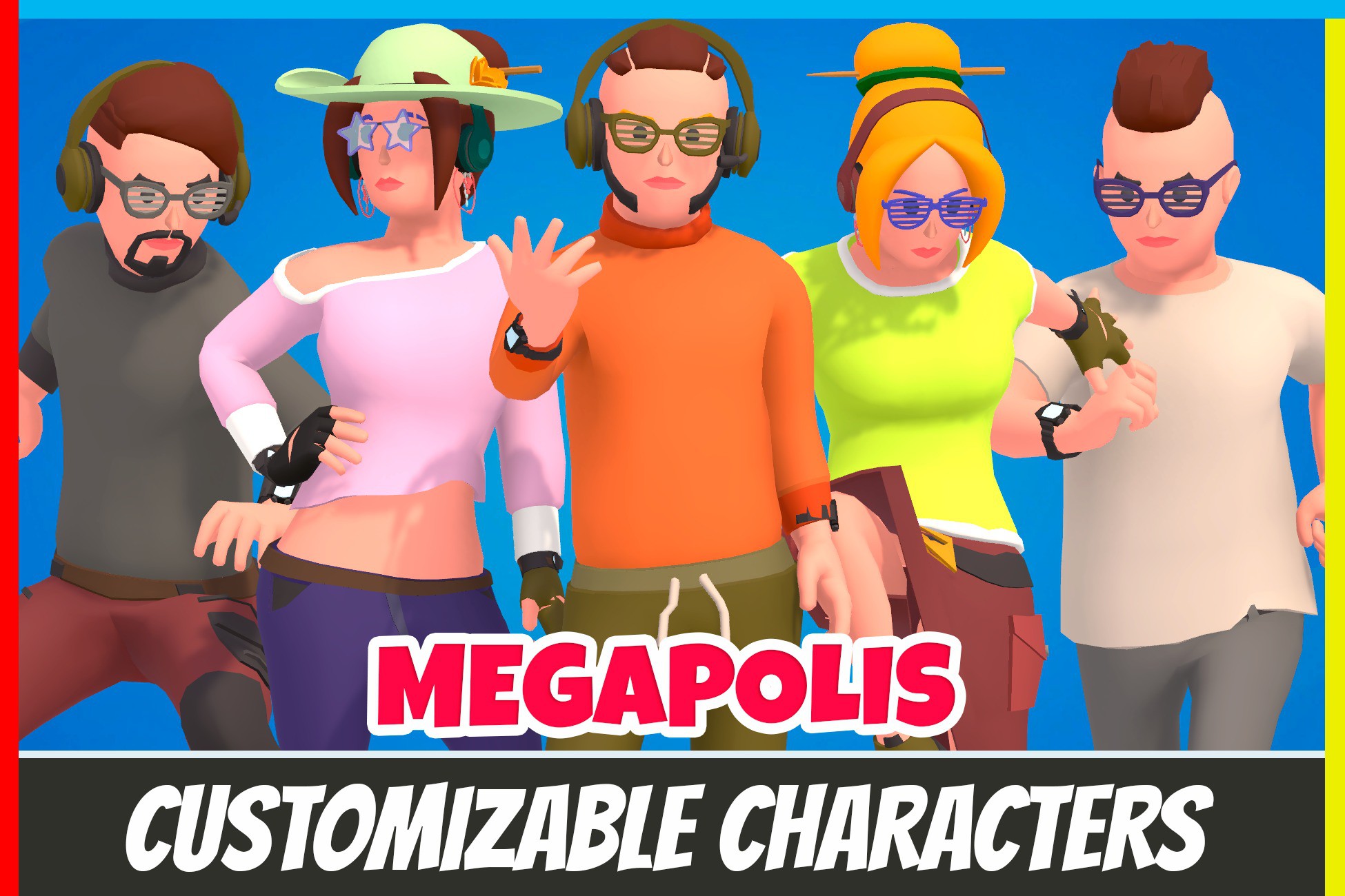 Customizable 3D City Characters Vol 3 preview 2