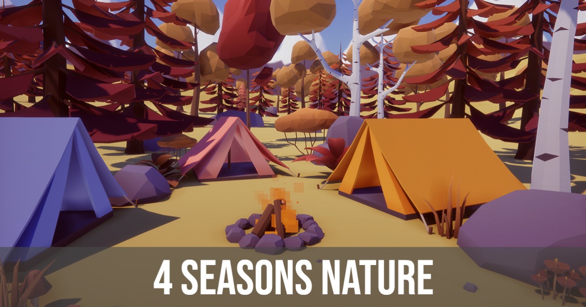 Low Poly 4 Seasons Nature preview 2