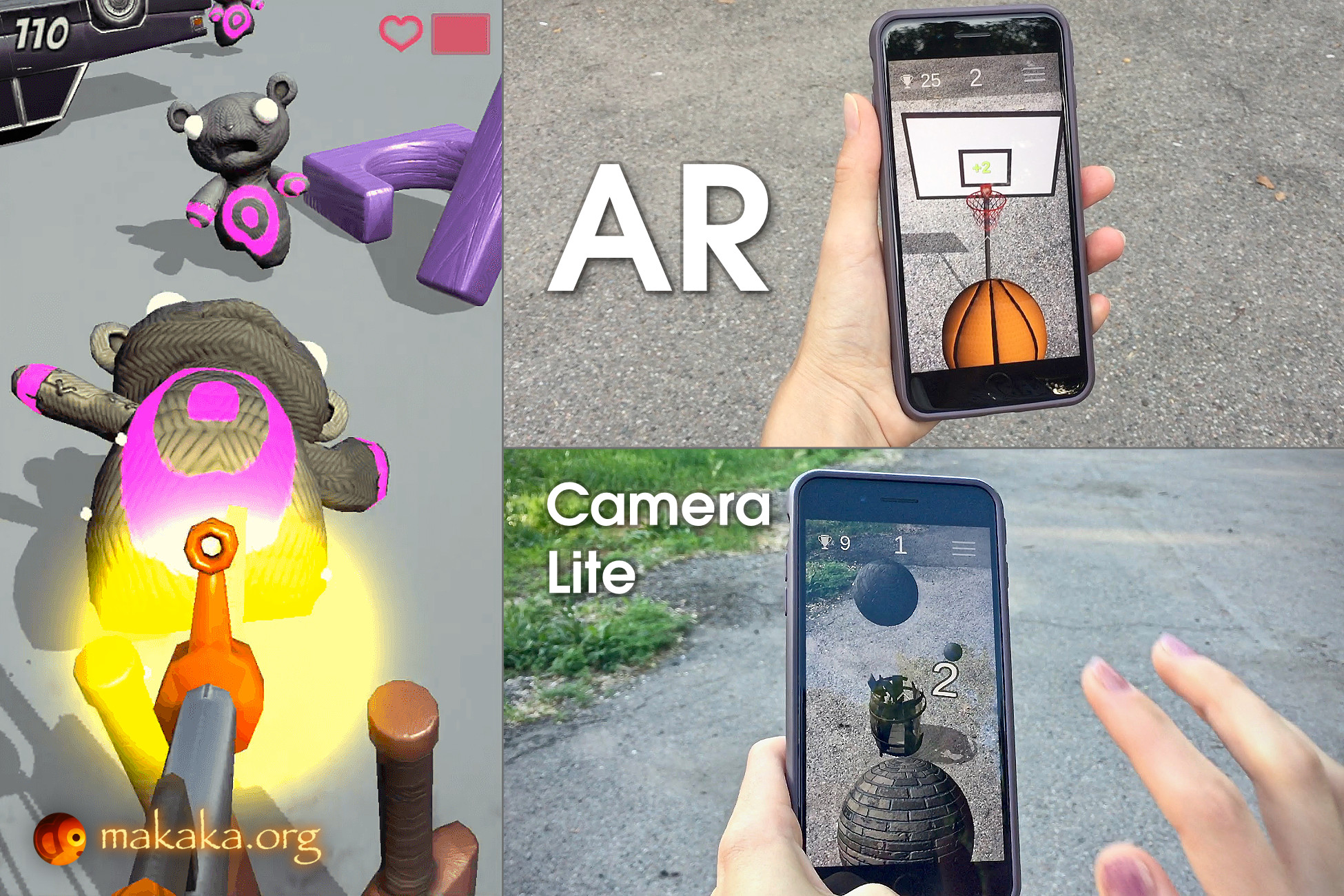 AR Camera Lite: Gyroscope, Accelerometer, First Person Motion, Pseudo AR for FPS