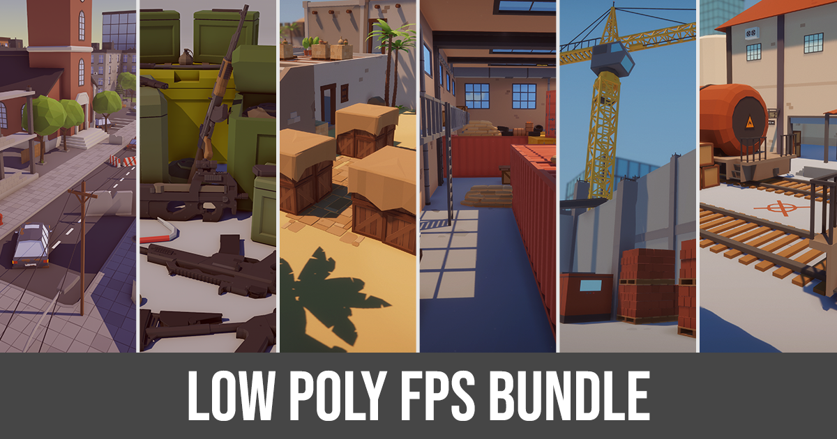 Low Poly FPS Bundle preview 2