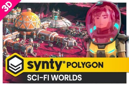 POLYGON - Sci-Fi Worlds Pack - Art by Synty