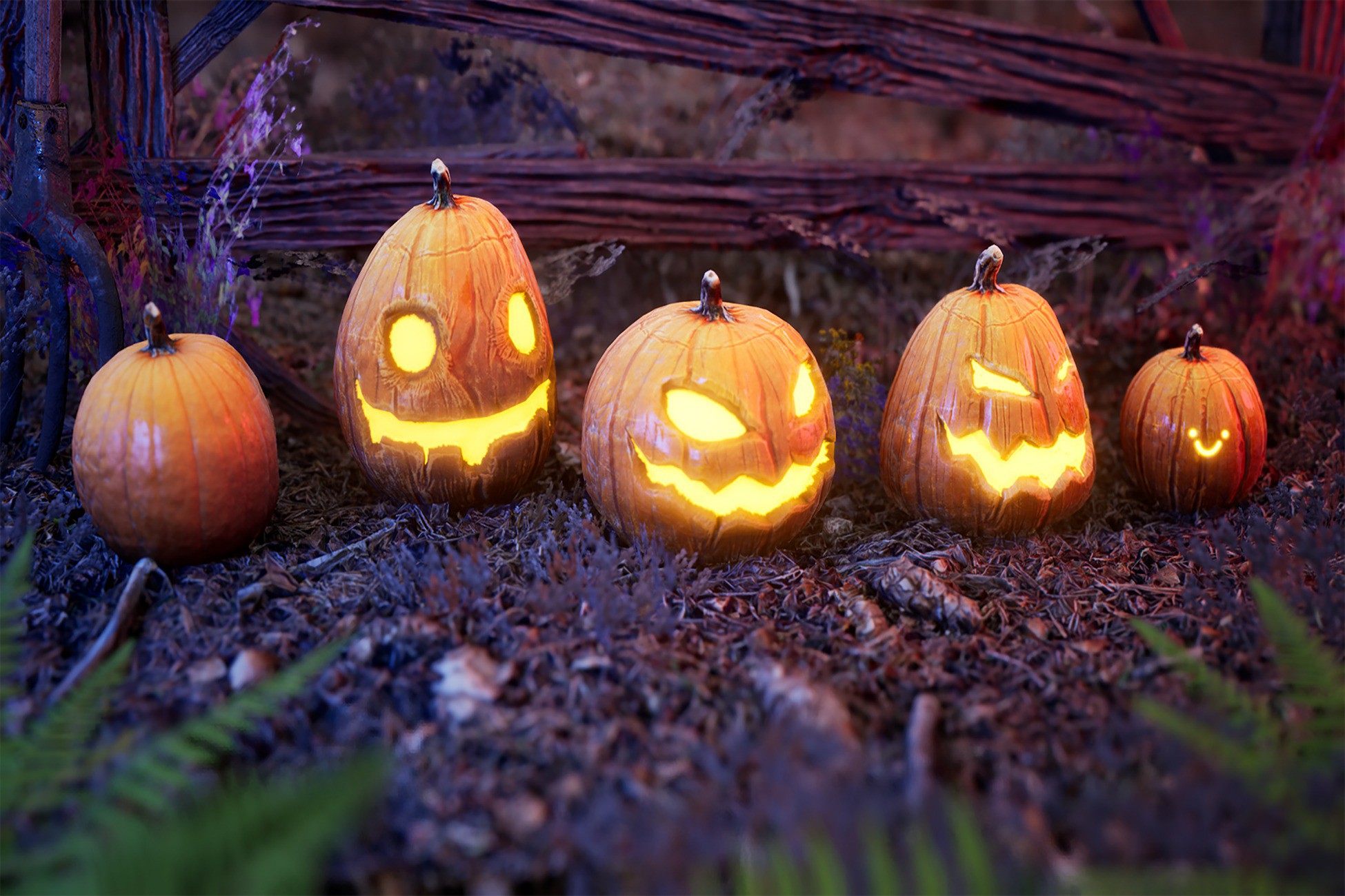 Halloween Pumpkins / 150 Assets