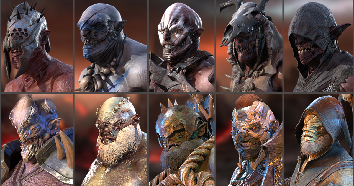 14 Characters Orcs (Pack)