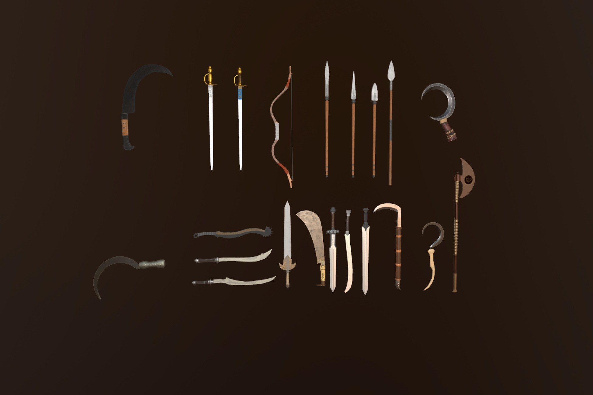 medieval weapons complete collection
