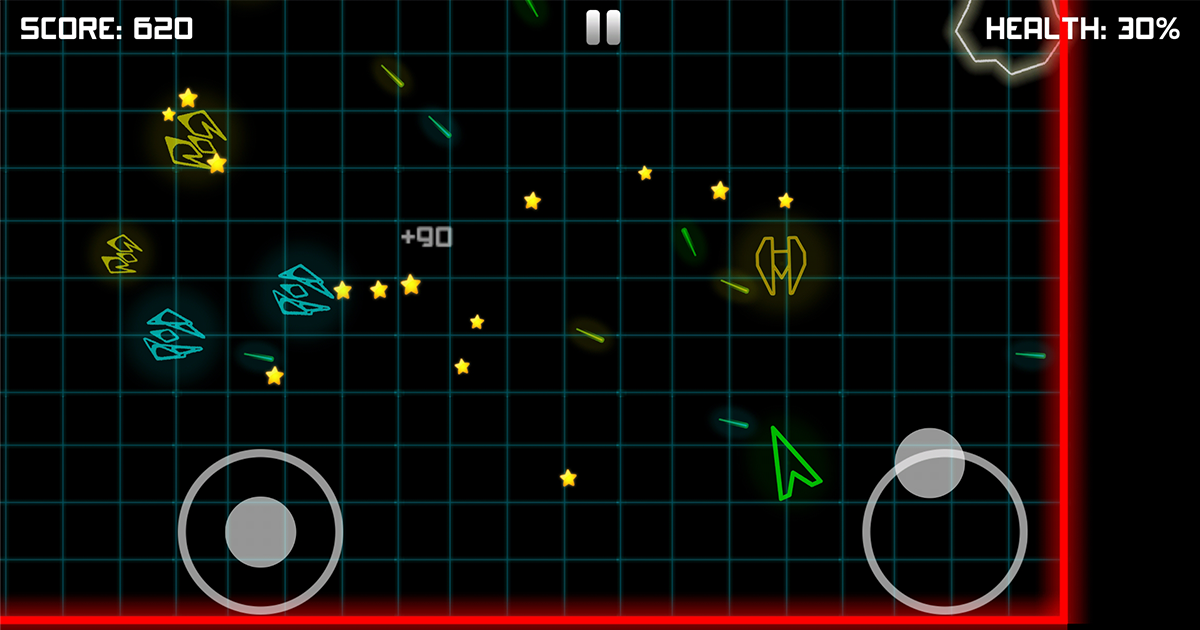Neon Space Fighter - shooting meteorites and spaceships. Endless scifi game | Packs preview 2