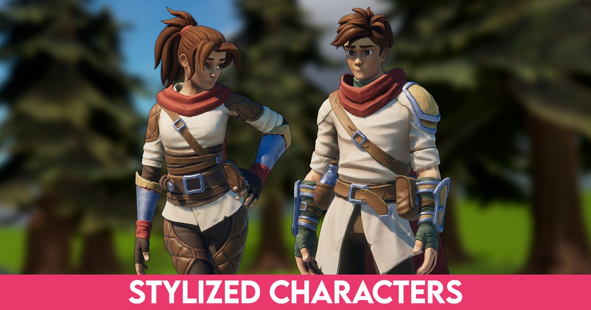 Stylized Fantasy Characters preview 2