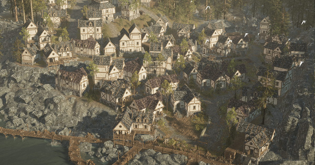 Modular Medieval Town, Docks (Medieval Town, Medieval Village, Town, Village) | 3D Fantasy preview 2