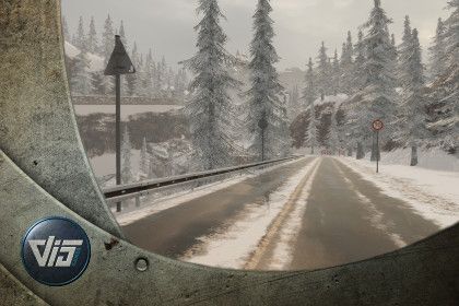 Snowy Landscape - Racetrack