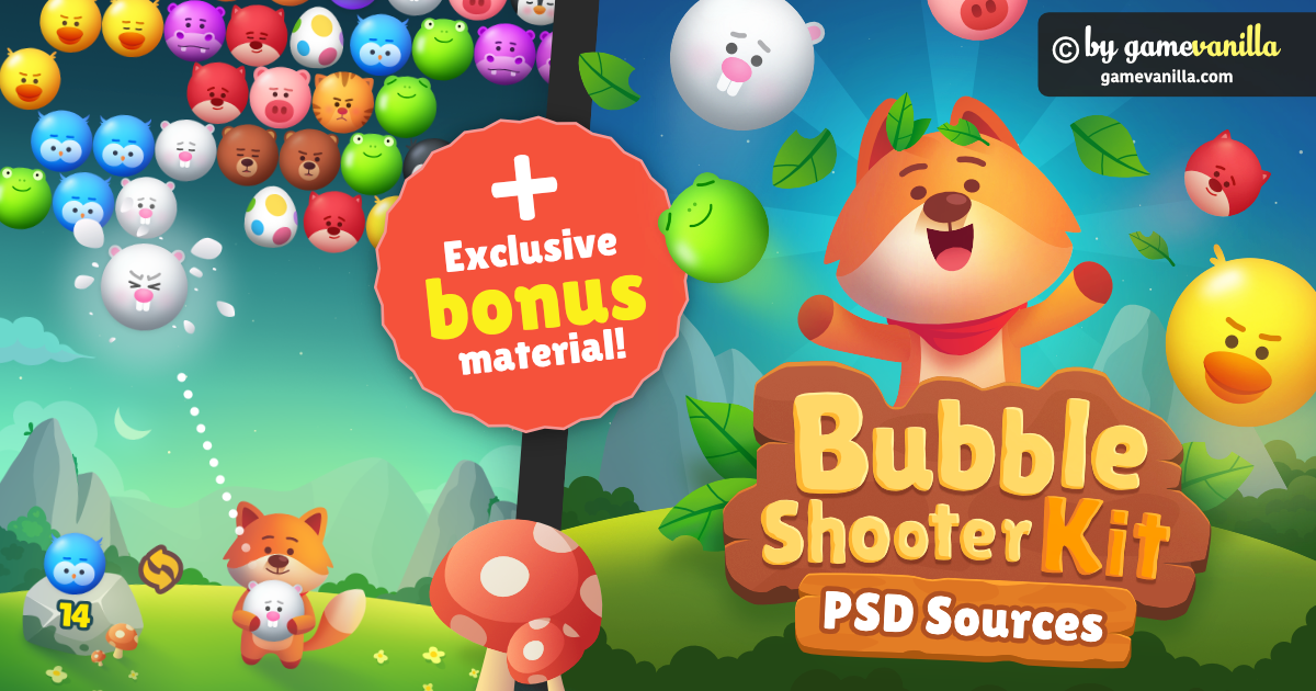 Bubble Shooter Kit .PSD Sources Pack