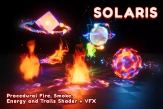 Solaris (Procedural Fire, Smoke, Energy and Trails Shader + VFX)