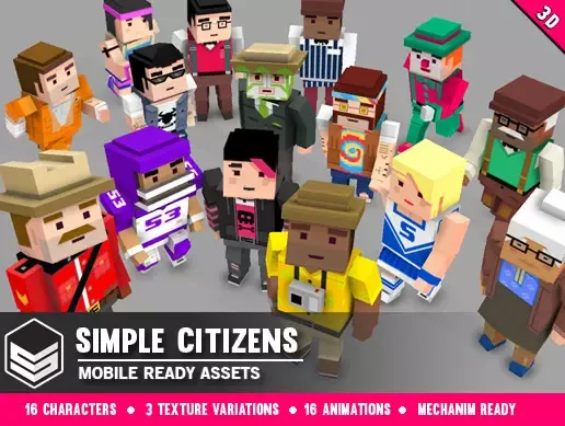 Simple Citizens - Cartoon Characters