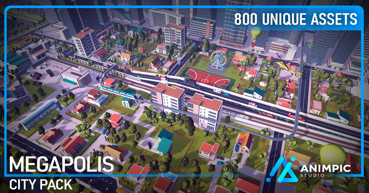 POLY - Megapolis City Pack preview 2