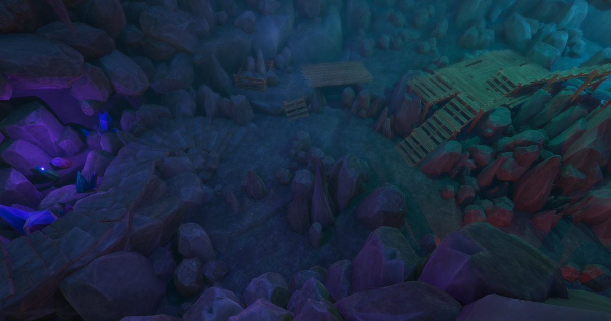 Stylized Poly Cave Formations preview 2