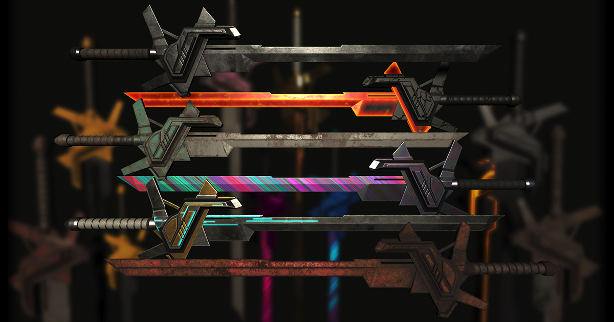 LowPoly Cyberpunk Sword preview 2