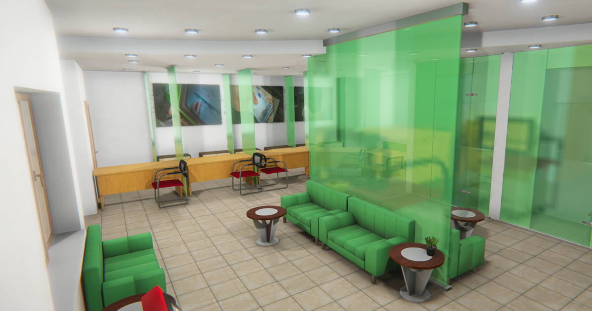 Department of the bank - interior and props preview 2