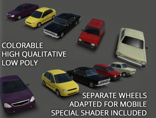 Rune's Low Poly Cars Pack 3