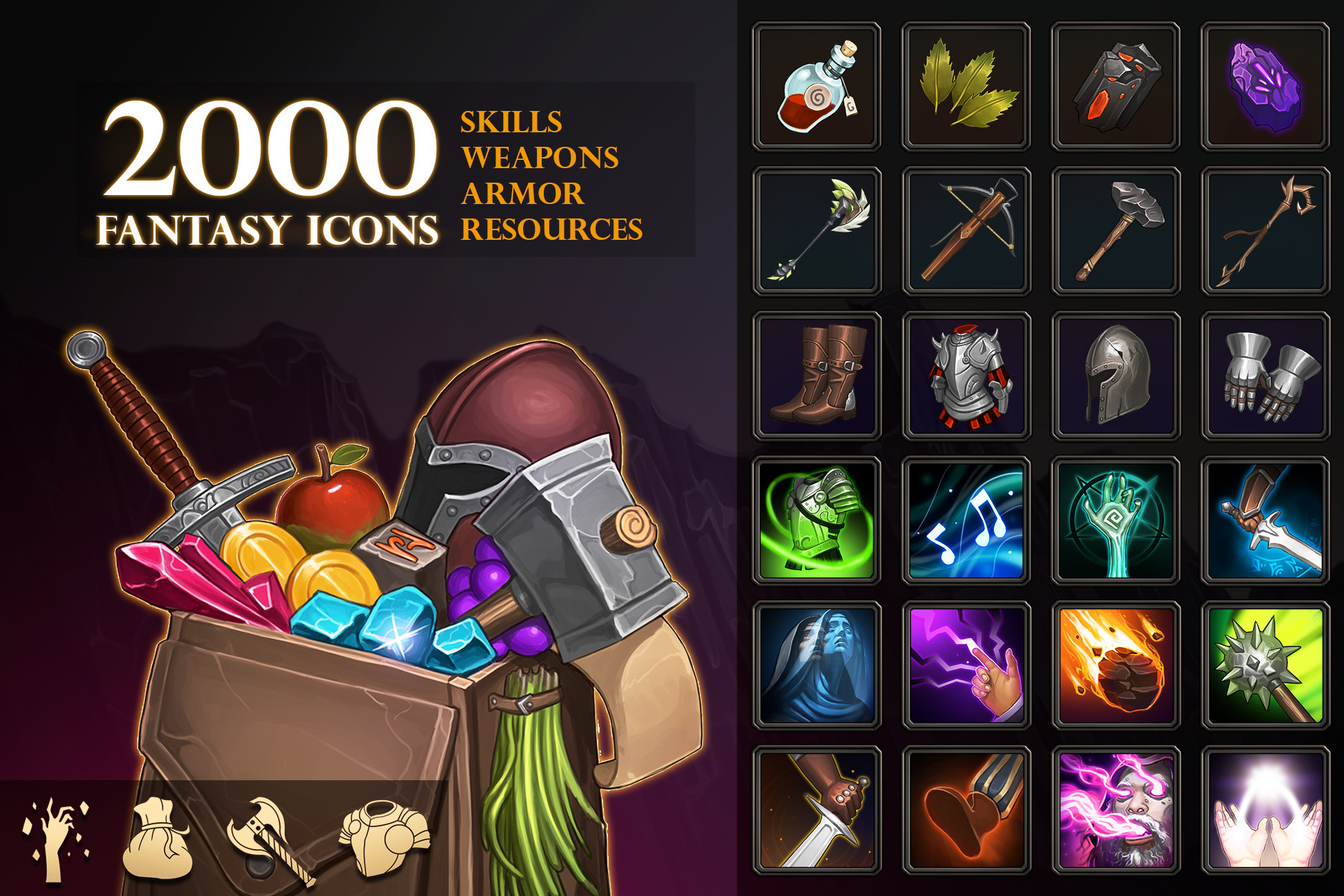 2000 Fantasy Icons