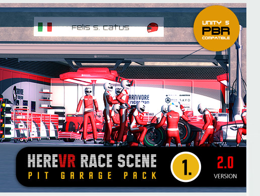 Pit Garage Pack 01. - HereVR Race Scene preview 2