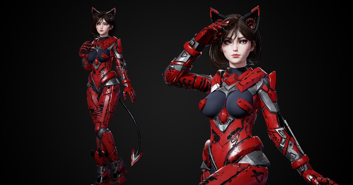 Cosmo Cat Girl preview 2