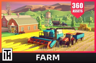 Farm – Low Poly 3D Models Pack
