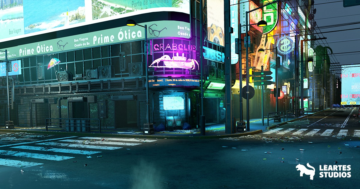 Cyberpunk City / Recife Environment | 3D Fantasy