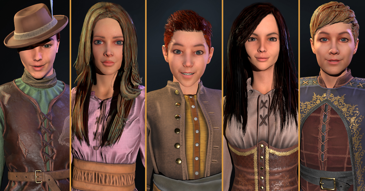 NPC Characters Kids (Pack) preview 2