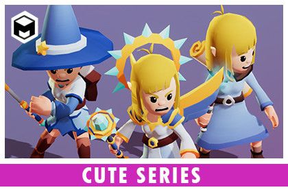 Female Mage Modular Pack 01 Cute Series