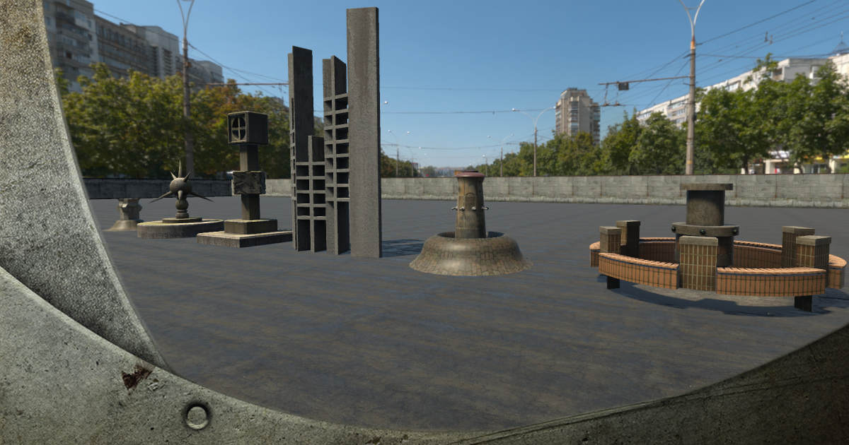 Sculptures and Fountains
