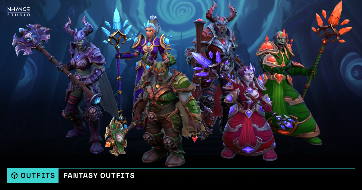 Stylized Fantasy Outfits Pack #1 preview 2