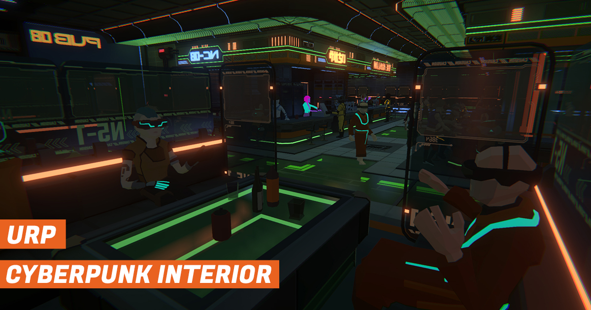 Cyberpunk Interior - Low Poly