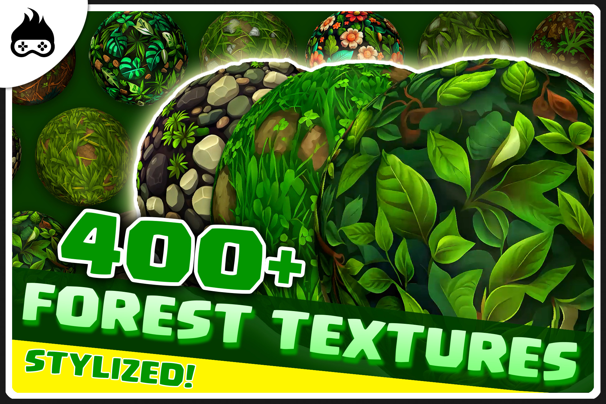 400+ Stylized Forest Textures - Grass, Mud, Dirt, Forest Ground & More | 2D Nature preview 2