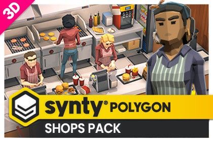 POLYGON - Shops Pack - Art by Synty