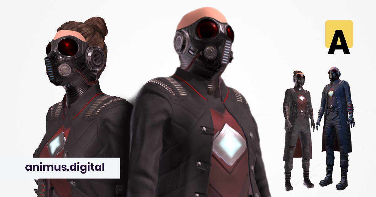 Sci-fi suit AC-1 modular pack preview 2