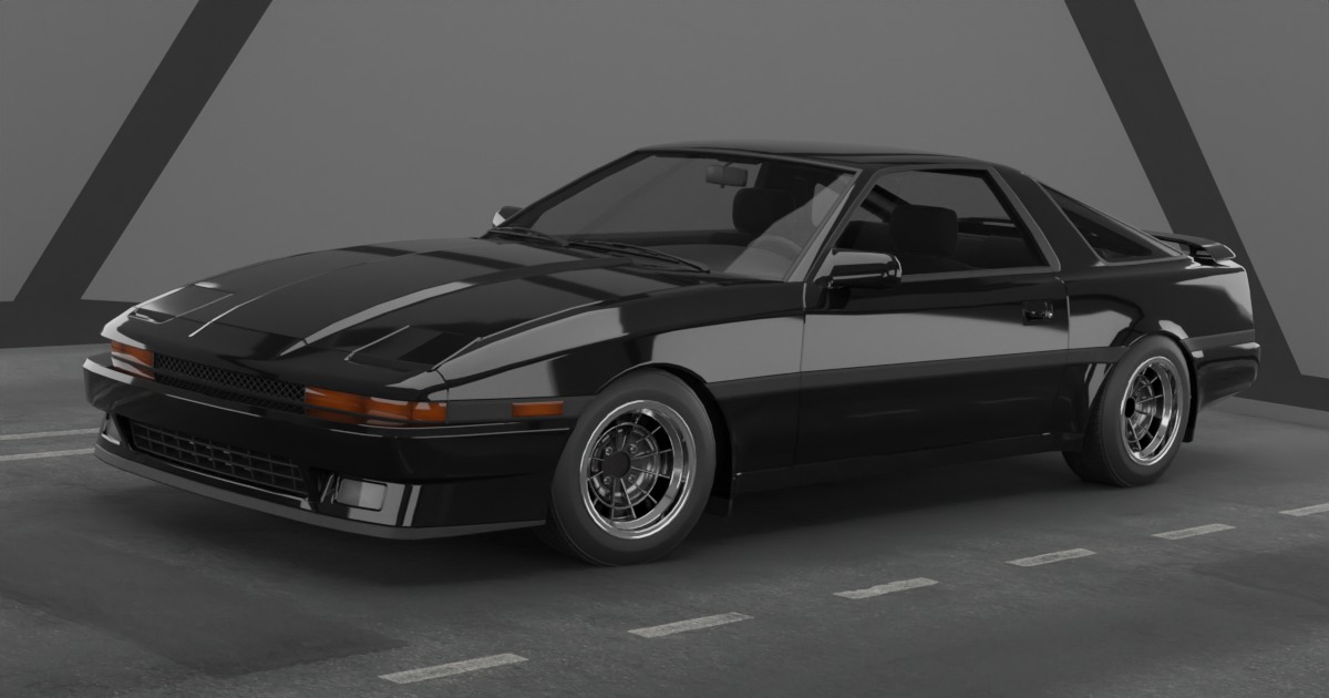 1980s Classic Car #2 Fully Featured preview 2