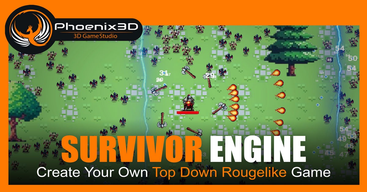 P3D: Survivors Engine (Top Down Game Template) preview 2