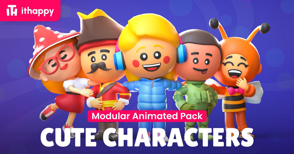 Cute Characters – Modular Animated Pack preview 2